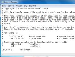 Как восстановить файл hosts в Windows Содержимое hosts windows 7
